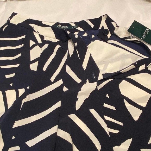Lauren Ralph Lauren Blue Ivory Capris Pants - Picture 5 of 12
